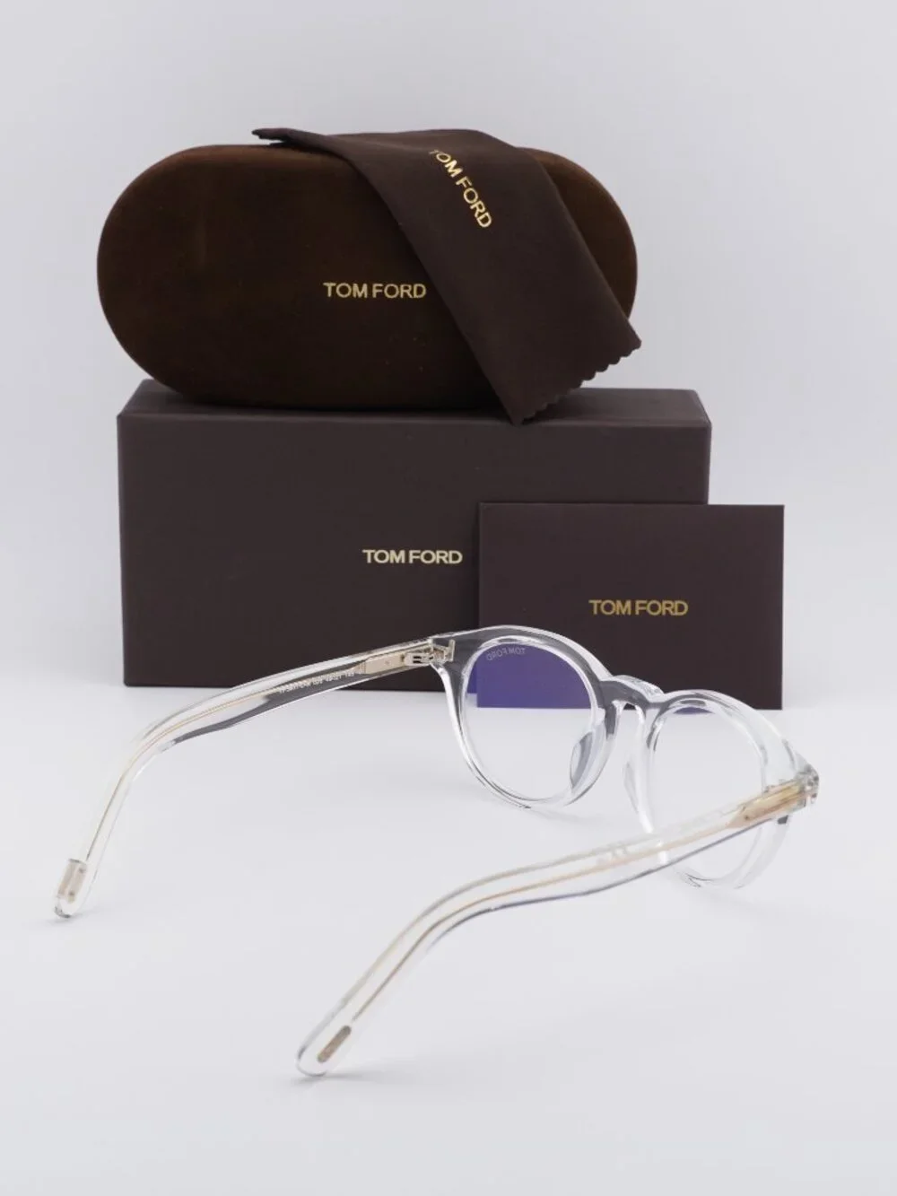 Tom Ford FT5931-DB 026 Square Eyeglasses 49mm - Transparent / Clear